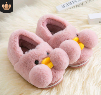 Duck-themed Kids' Cotton Slippers