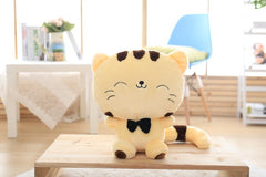 Colorful Cat Plush Toy Pillow for Kids and Babies