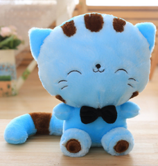 Colorful Cat Plush Toy Pillow for Kids and Babies