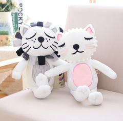 Kawaii Cat & Lion Plush Toy - Decorative Pillow