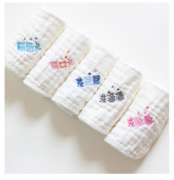 Cartoon Cotton Square Scarf Set