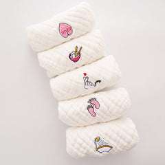 Cartoon Cotton Square Scarf Set