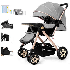 FlexiRide Baby Stroller: Sit, Lie, or Fold