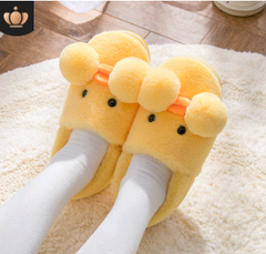 Duck-themed Kids' Cotton Slippers