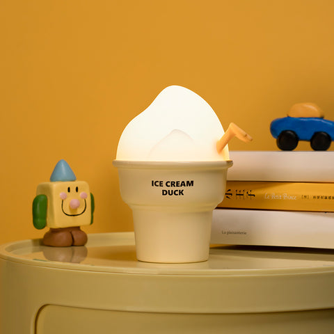 Ice Cream Duck Cartoon Night Lamp