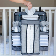 Crib-Fit Baby Diaper Organizer