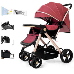 FlexiRide Baby Stroller: Sit, Lie, or Fold